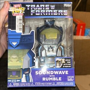 Funko Transformers Soundwave with Rumble Figure - Blue and Yellow
